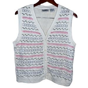 Vintage Northern Reflections Knit Vest (M)
